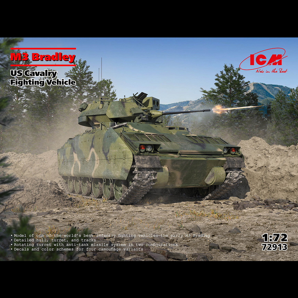 ICM M3 Bradley U.S. Cavalry Fighting Vehicle | 1:72 Scale