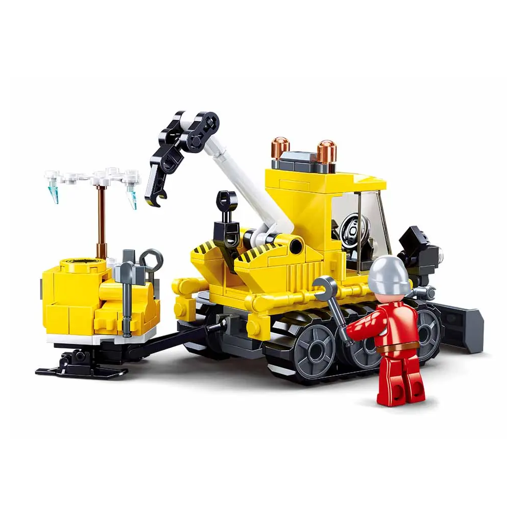 Sluban Rescue Vehicle - Town Snowfield Rescue Building Brick Kit