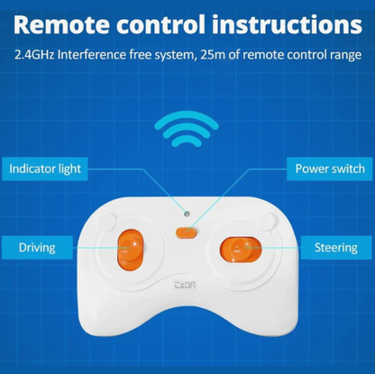 Orange Blaze Race Car - Cada RC Brick Model Kit