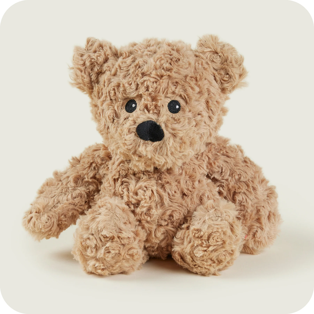 Warmies Brown Curly Bear -  Microwavable Plushies