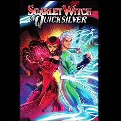 Scarlet Witch & Quicksilver #1 foil cover variant from Marvel Comics written by Steve Orlando with art by Lorenzo Tammetta.