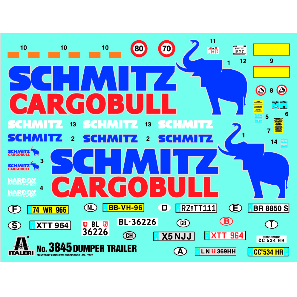 Italeri Dumper Trailer Model Kit  | 1:24