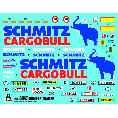 Italeri Dumper Trailer Model Kit  | 1:24