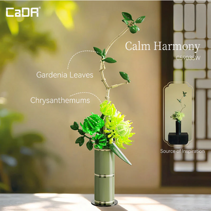 CaDA Calm Harmony Artizan Eastern Floral Art - Building Brick Kit