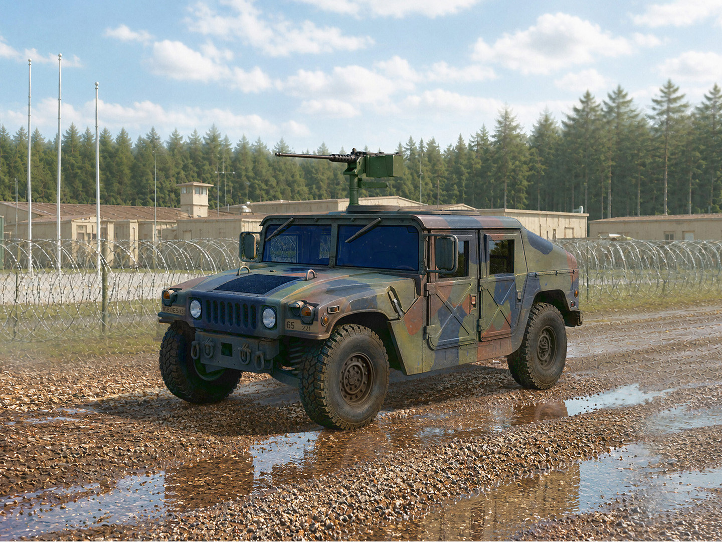ICM M1025A2 Humvee Armament Carrier -1:35 Scale Model Kit