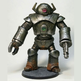 Giant Robot by Crooked Dice.&nbsp; A resin kit of a robot that requires assembly and is sculpted by Andrew May and comes with two hands, one claw and one death ray and stands approximately 90mm tall.