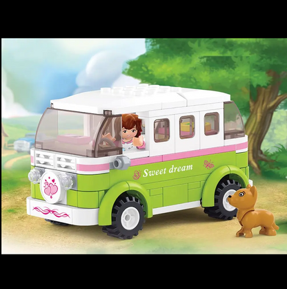Sluban Camper Van - Girls Dream Building Brick Kit