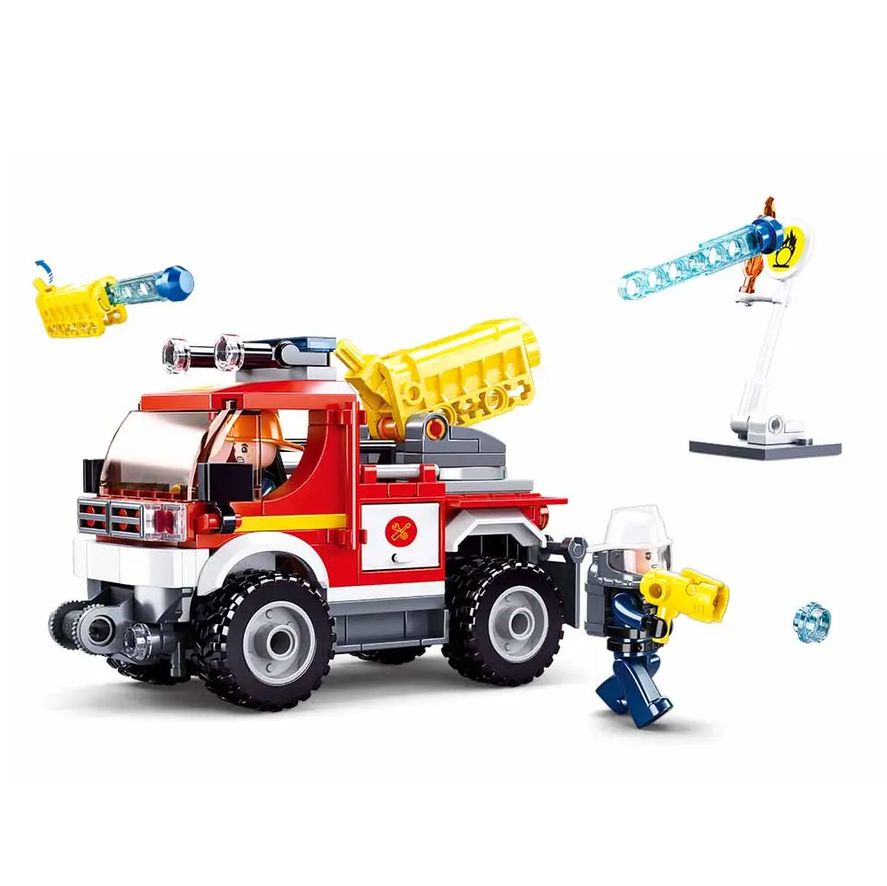 Sluban Fire Engine Put Out Fires - Building Brick Kit