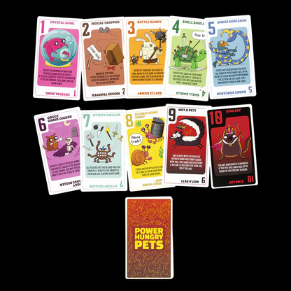 Power Hungry Pets - Card Game