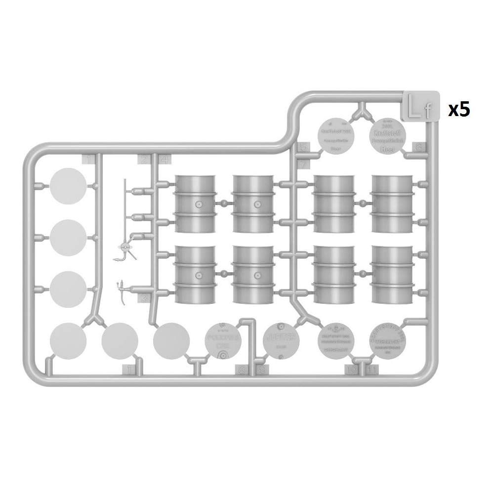 MiniArt German Fuel Drums 200L - 1:48