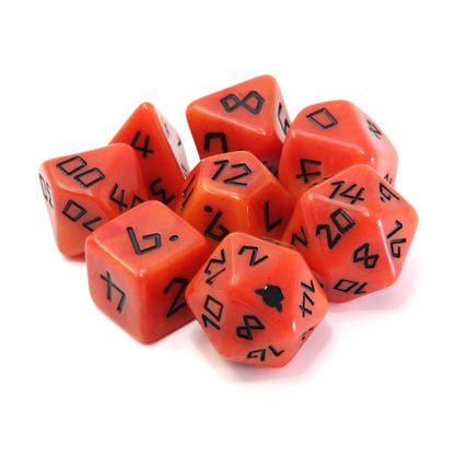 Dice Goblin The Fiendish - RPG Dice Set with Mini Dice Bag & Sticker