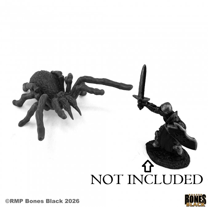 44304 Monstrous Spider (Large) - Reaper Bones Black