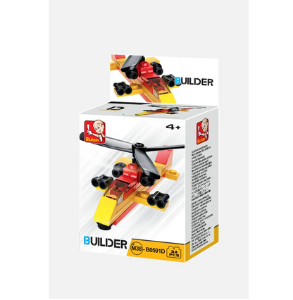 Sluban Builder Mini Building Brick Kit | 1 Random Design