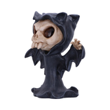  Vamp Bat Reaper Figurine from Nemesis Now. a skeleton bat with its arms up and wearing a black cloak