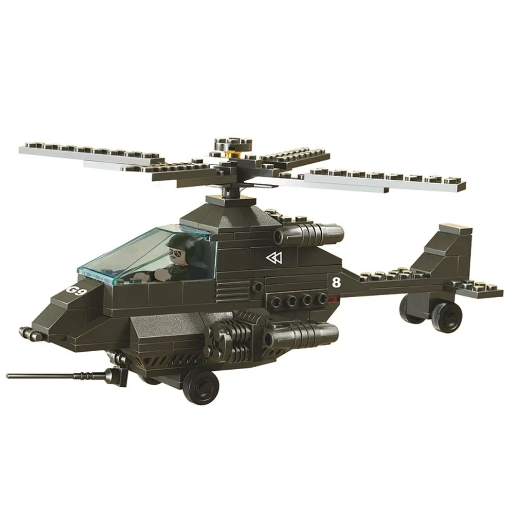 Sluban Apachi Helicopter - Army Building Brick Kit