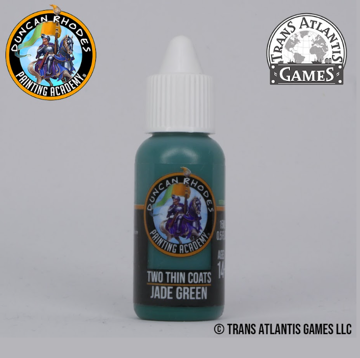 Jade Green Duncan Rhodes Painting Academy Two Thin Coats paint.