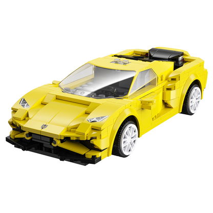 Yellow Evo Race Car - Cada RC Brick Model Kit