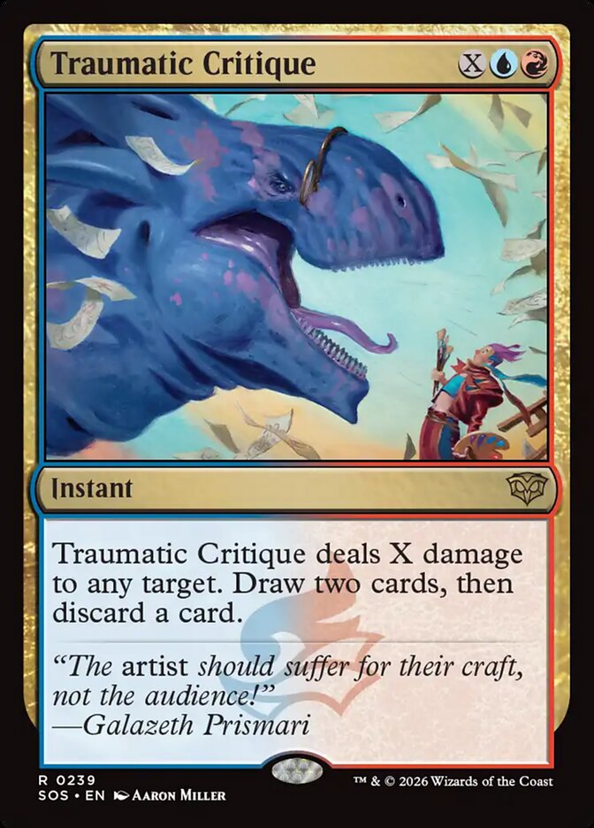 Traumatic Critique Secrets of Strixhaven #239Card Front