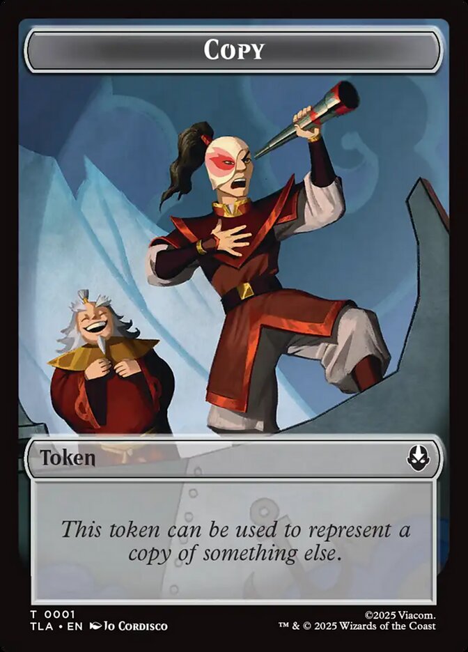 Copy Avatar The Last Airbender Token #001 MTG Single Card Front