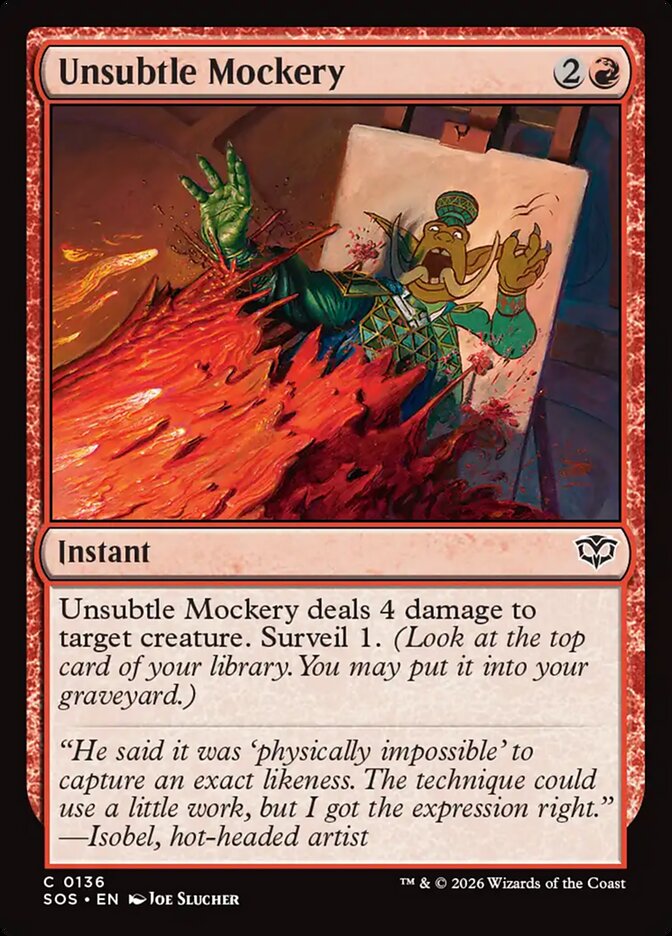 Unsubtle Mockery Secrets of Strixhaven #136Card Front