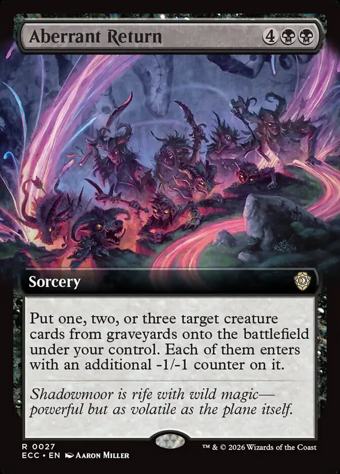 Aberrant Return Lorwyn Eclipsed Commander Extended Art #027