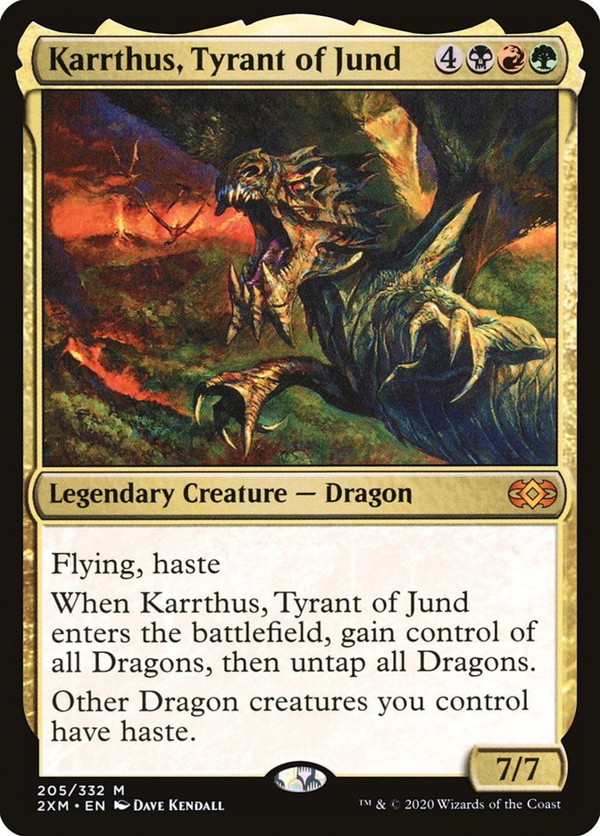 Karrthus, Tyrant of Jund Double Masters #205 Card Front