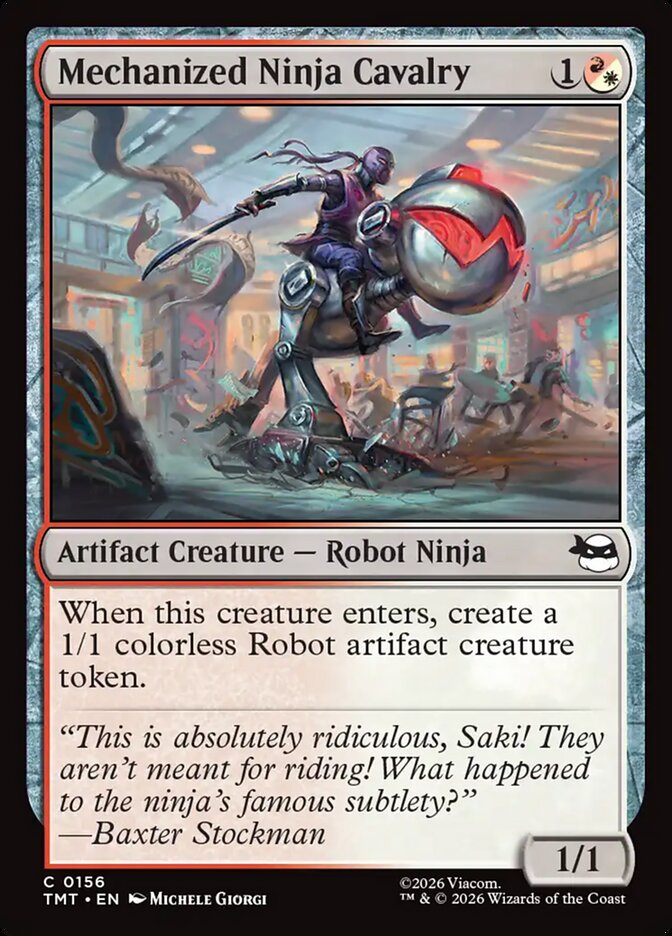 Mechanized Ninja Cavalry Teenage Mutant Ninja Turtles #156