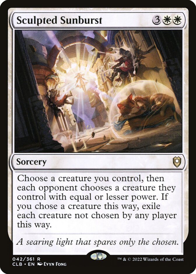 Sculpted Sunburst - Commander Legends #042 Card Front