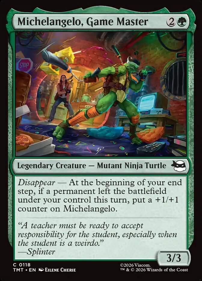 Michelangelo, Game Master Teenage Mutant Ninja Turtles #118