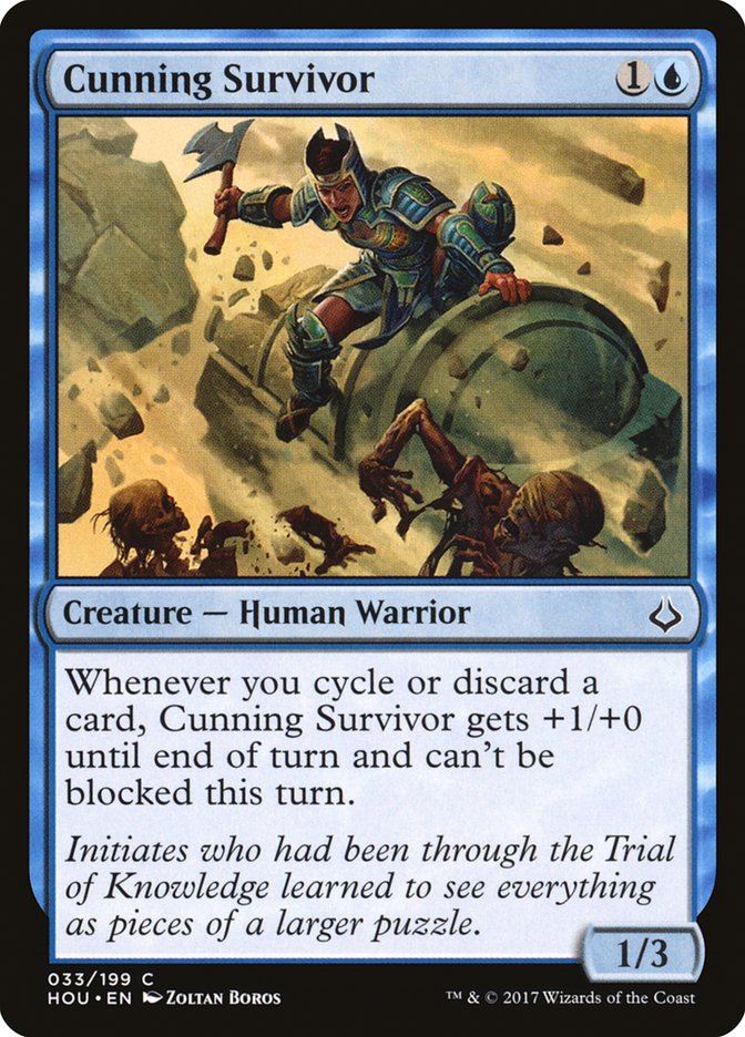 Hour of Devastation Cunning Survivor #033 Card Front