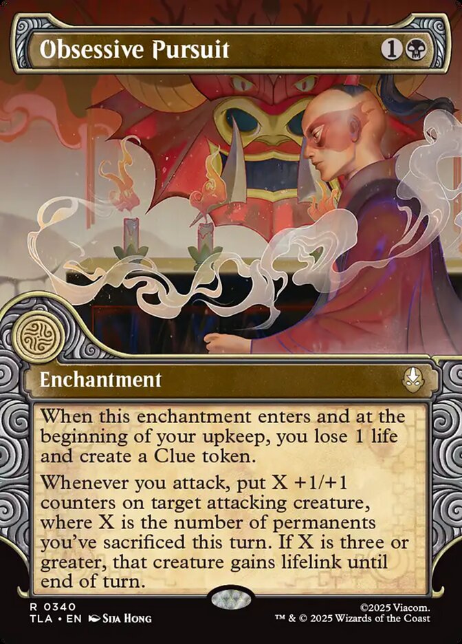 Elemental Frame Obsessive Pursuit Avatar The Last Airbender #340 MTG Single Card Front