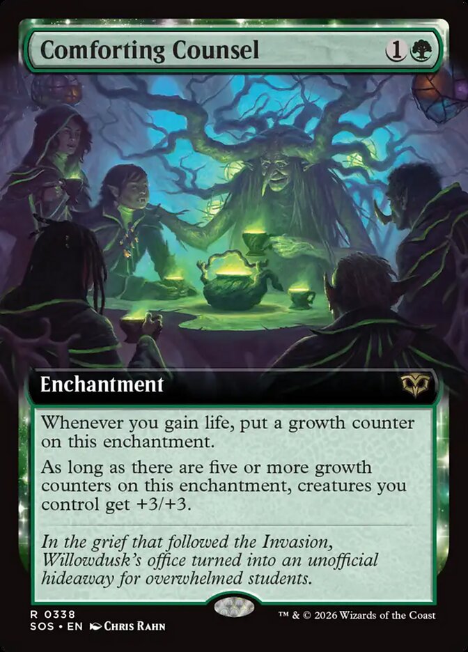 Comforting Counsel Secrets of Strixhaven Extended Art #338Card Front