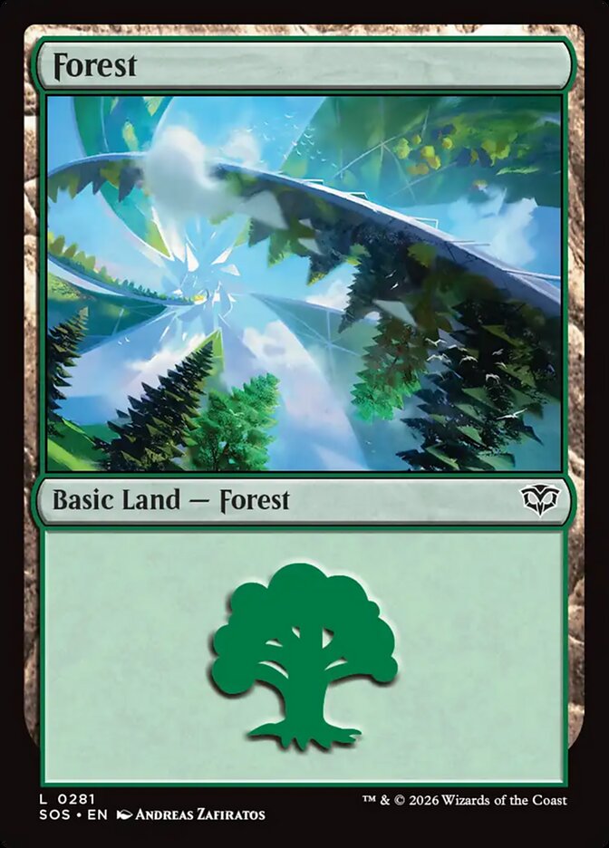 Forest Secrets of Strixhaven Basic Land #281Card Front