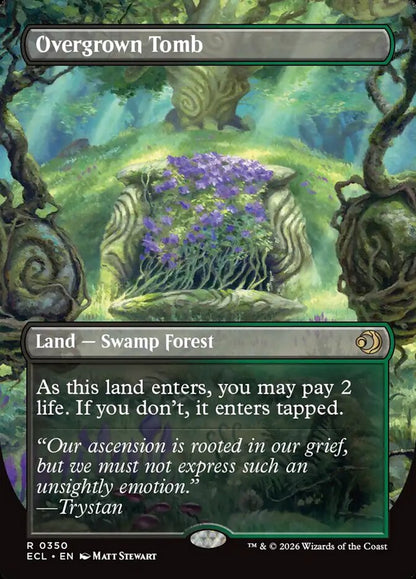 Overgrown Tomb // Overgrown Tomb Borderless Reversible Lorwyn Eclipsed #350