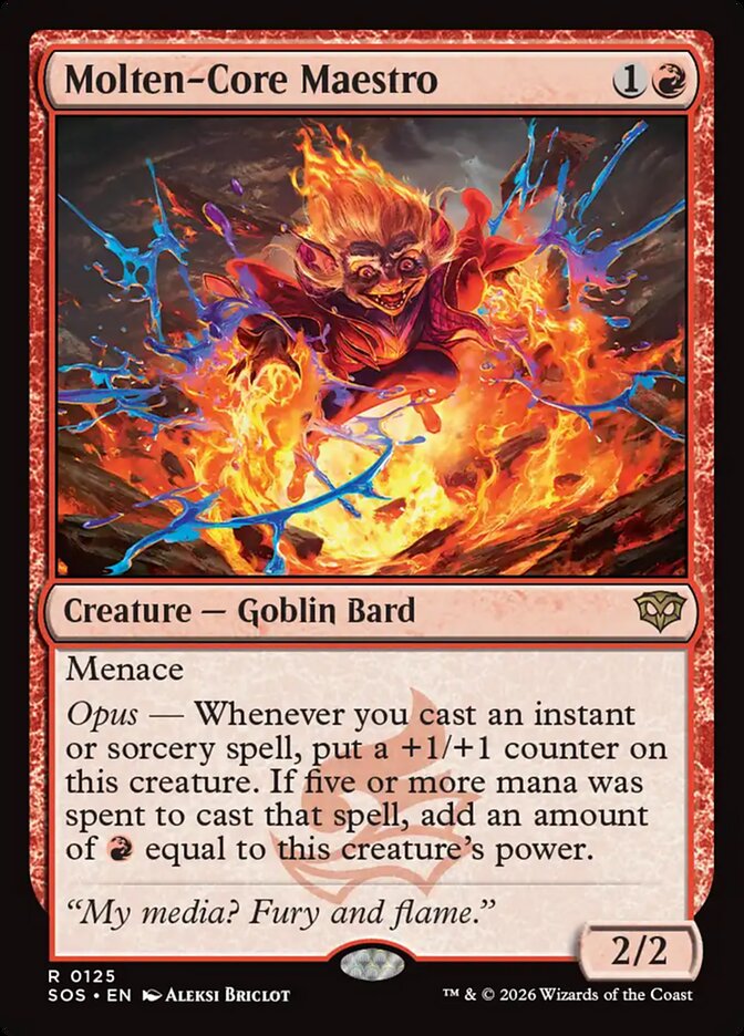 Molten-Core Maestro Secrets of Strixhaven #125Card Front