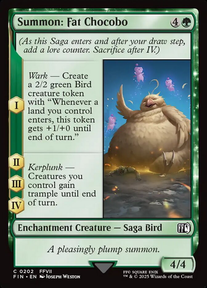 Summon: Fat Chocobo Final Fantasy #202