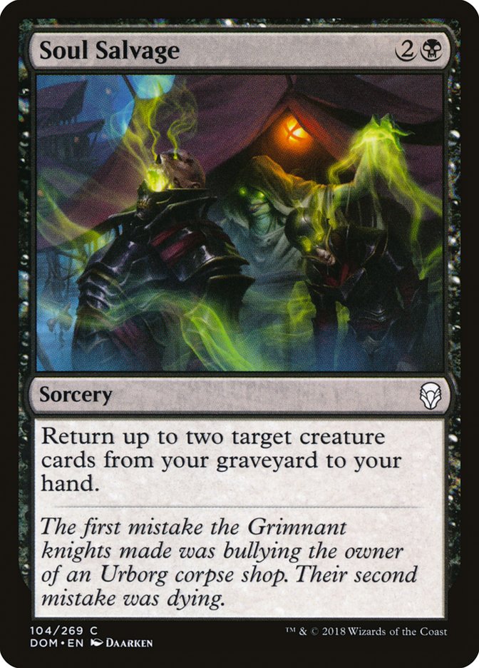 Soul Salvage Dominaria #104