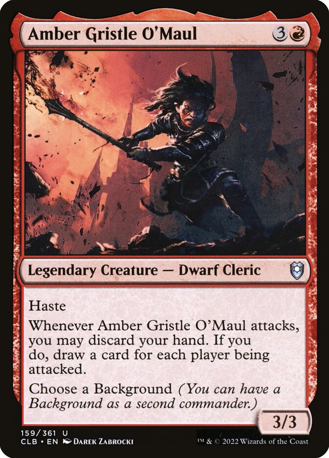 Amber Gristle O'Maul - Commander Legends #159 Card Front