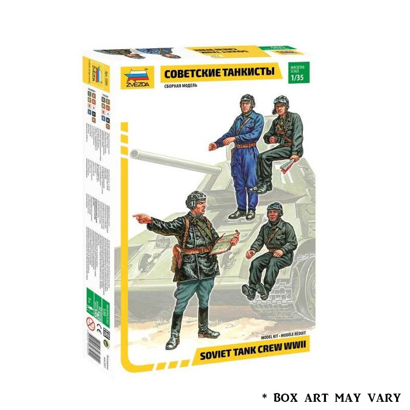 WWII Soviet Tank Crew - Zvezda Model Kit
