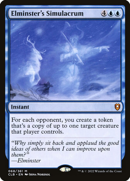 Elminster's Simulacrum - Commander Legends #068 Card Front