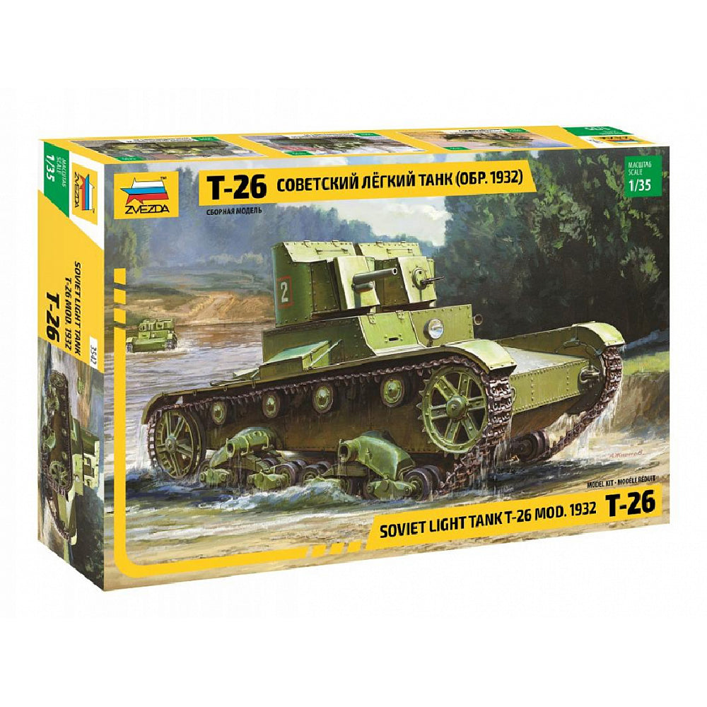 Zvezda 1:35 Soviet T-26 Mod. 1932 Light Tank Model Kit
