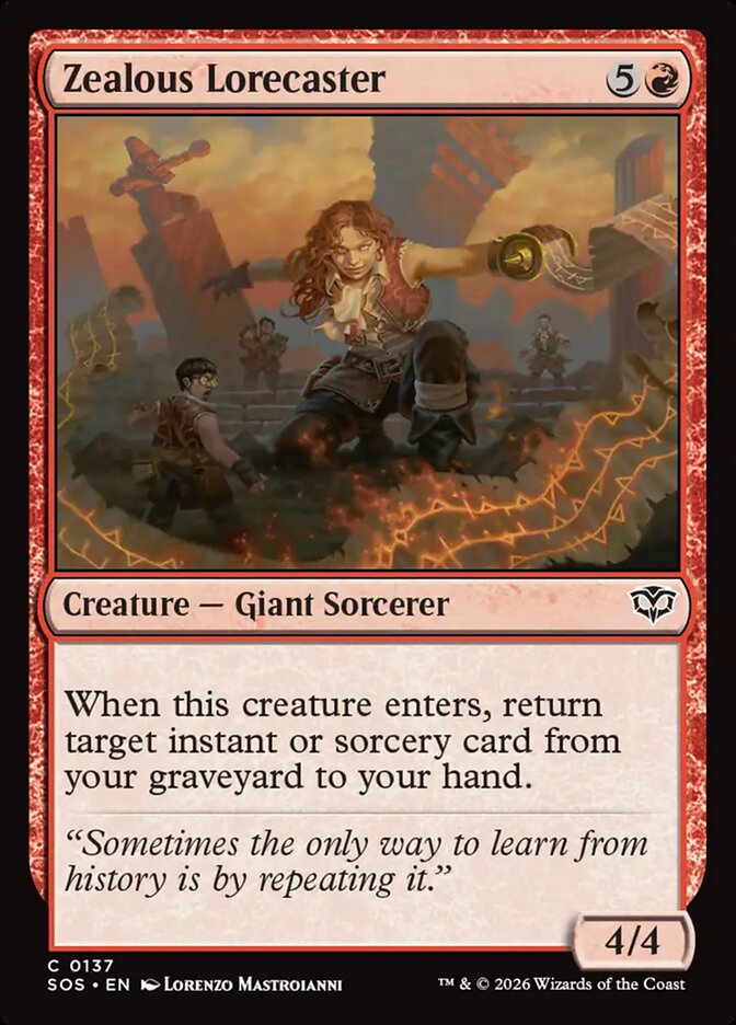 Zealous Lorecaster Secrets of Strixhaven #137Card Front