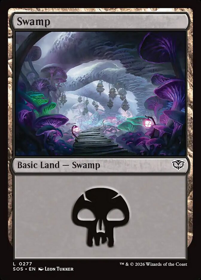 Swamp Secrets of Strixhaven Basic Land #277Card Front