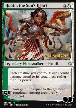 Huatli, the Sun's Heart Prerelease Foil - War Of The Spark 230