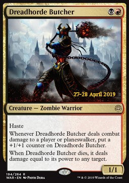Dreadhorde Butcher Prerelease Foil - War Of The Spark 194