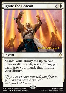 Ignite the Beacon Prerelease Foil - War Of The Spark 018