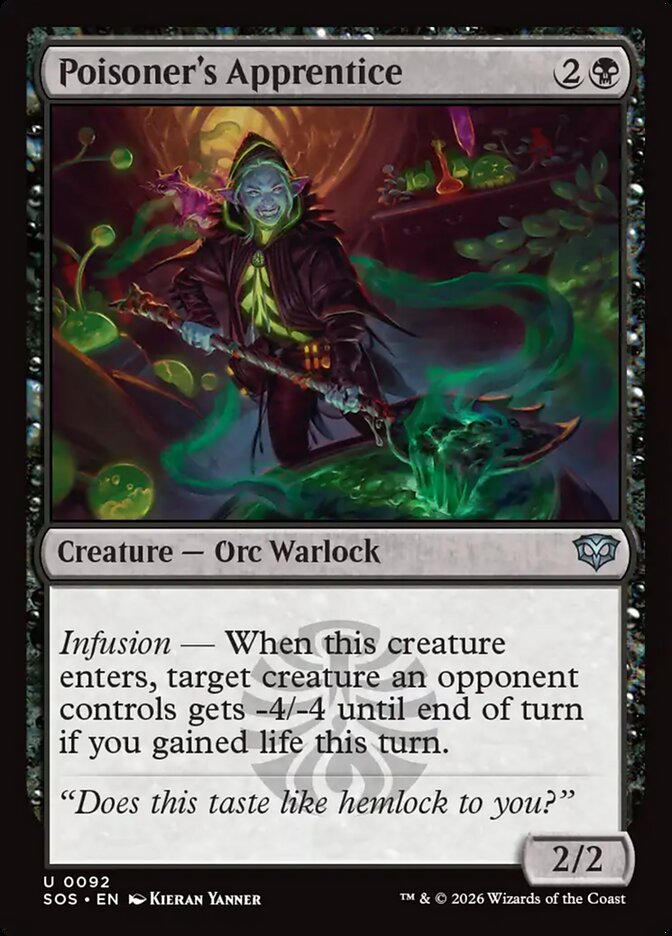 Poisoner's Apprentice Secrets of Strixhaven #092Card Front