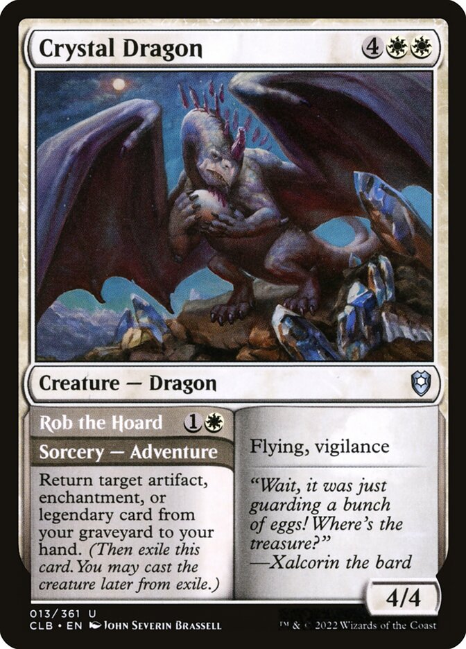 Crystal Dragon // Rob the Hoard - Commander Legends #013