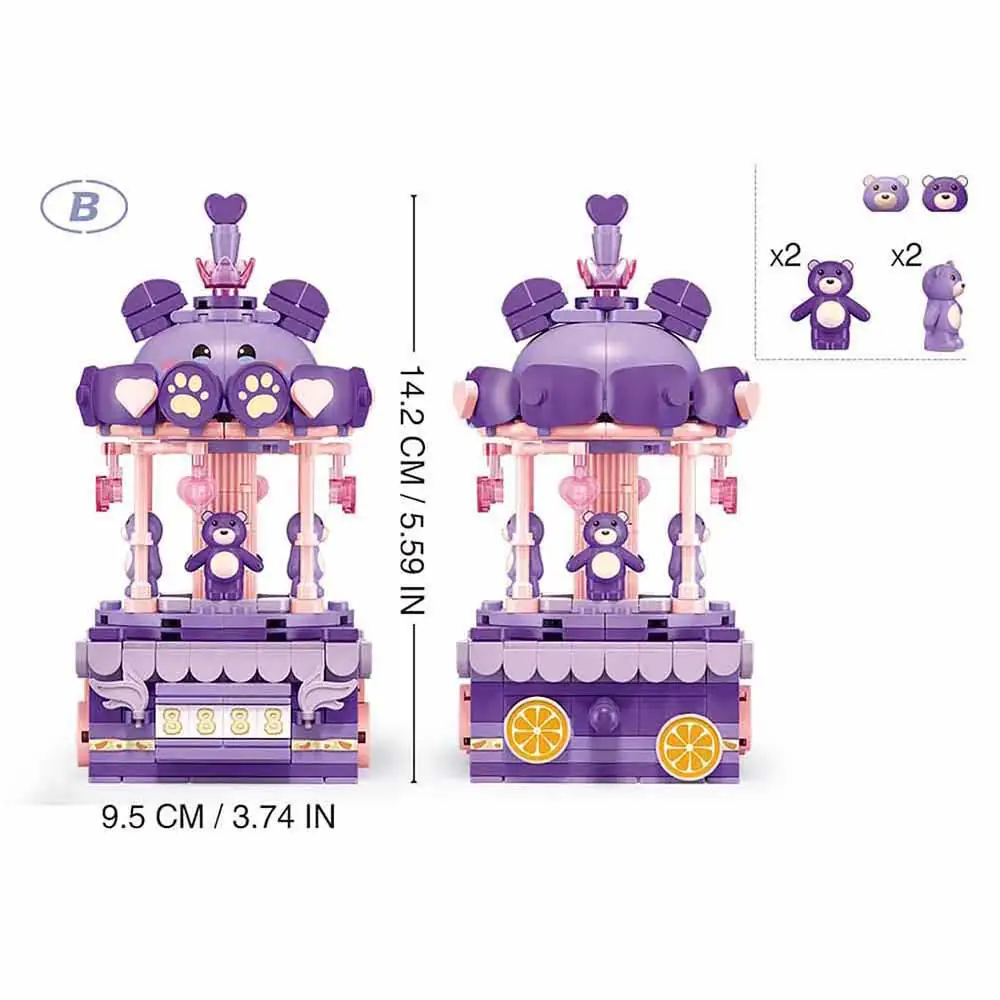 Sluban Baby Bear Carousel Brick Kit - Pleyerid