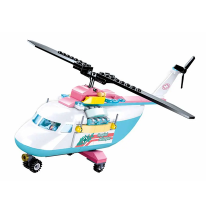 Sluban Helicopter - Girls Dream Building Brick Kit